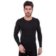 Спортивная компрессионная футболка мужская Zelart Lidong Fit 501-2 размер M (165-170 см) Black-Grey - изображение 2