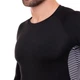 Спортивная компрессионная футболка мужская Zelart Lidong Fit 501-2 размер M (165-170 см) Black-Grey - изображение 5