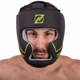 Шлем боксерский кожаный с полной защитой Zelart 3151 размер XL Black-Green - изображение 7