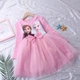 Платье детское с фатиновой юбкой Frozen Princess (Розовый 90см) 1-2 года - изображение 3