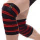 Бинты на колени для приседаний Zelart 2646 длина 2м Black-Red - изображение 1
