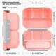 Ланч бокс герметичный OldPAPA Bento 1000 мл розовый (LB-30752) - изображение 13