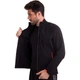 Спортивна чоловіча кофта на блискавці SP-Sport 6305 розмір 2XL (180-185 см) Black-Orange - зображення 2