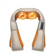 Массажер роликовый Massager of neck kneading Shiatsu для шеи, спины и всего тела с подогревом бежевый - изображение 1