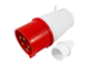 Вилка силовая переносная Lemanso LM2037 32А 5п (3п+е+н) 380-415V IP44 LEE-025L Красная - изображение 1