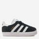 Детские кеды для девочки Adidas Gazelle Cf El I IH0338 25 Cblack/Ftwwht/Ftwwht (4067888987997) - изображение 1