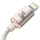 Дата кабель Baseus Crystal Shine Series Type-C to Lightning 20W (1.2m) (CAJY00020) Pink - изображение 6