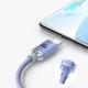 Дата кабель Baseus Crystal Shine Series USB Type-C 100W (1.2m) (CAJY00040) Purple - зображення 3