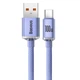 Дата кабель Baseus Crystal Shine Series USB Type-C 100W (1.2m) (CAJY00040) Purple - зображення 5