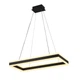 Подвесная LED люстра 56W Interees с акриловым плафоном 3000-6400К с пультом черная IP20 V QQD3093 BK - изображение 4