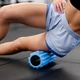 Масажний ролик Gymtek для йоги та фітнесу EVA 33*10,5см голубий - зображення 6
