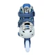 Детские раздвижные ролики Profi Sport A4155, светящиеся PU колеса, размер 33-37, Синие - изображение 2