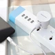 Мережевий зарядний пристрій Borofone BA23A, 2 USB, 2.4А, білий, кабель USB to Type-C - зображення 6