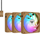 Zestaw wentylatorów Thermaltake CT120 EX Reverse ARGB Sync (3-Fan Pack) Gravel Sand (CL-F224-PL12GS-A) - obraz 1