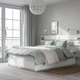 Каркас ліжка з контейнером ІКЕА NORDLI 140х200 см Білий (s09241420) - изображение 3