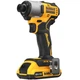 Шурупокрут ударний акумуляторний DeWALT, 18 В XR Li-Ion, безщітковий, 2 Аг, 192 Нм, 3200 об/хв, 4200 уд/хв, розмір тримача насадок - изображение 1