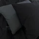 Комплект постельного белья Наша Швейка Бязь Чёрный и серый однотонный Евро 200х220 см - изображение 3