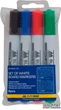 Набор маркеров Buromax для сухостираемых досок 2-4 мм 4 шт (BM.8800-94) - изображение 1
