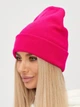 Вязаная шапка бини Лопата NEW One-size Малиновый - изображение 1