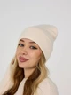 Вязаная шапка бини Лопата NEW One-size Светло-бежевый - изображение 2