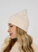 Вязаная шапка бини Лопата NEW One-size Светло-бежевый - изображение 3