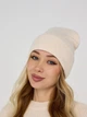 Вязаная шапка бини Лопата NEW One-size Светло-бежевый - изображение 13