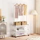 Вешалка-стойка для одежды и обуви Multifunctional Shoe & Hat Rack 56 х 34.5 х 162 см (R93316) Белый - изображение 3
