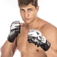 Перчатки для смешанных единоборств MMA на липучке размер S Полиуретан Zelart черный-белый BO-1319 - изображение 2