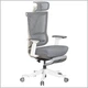 Крісло Mealux S6 Air Fabric Grey White (арт. HF-S6 F/GW) - зображення 1