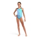 Купальник закритий для дівчат Arena MULTI COLOURS SWIMSUIT V BACK Блакитний, Чорний 116 см (009007-509 116) - зображення 5