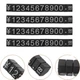 Набор пластиковых ценников Lesko SJX-HDY-XH-0-9 Black+Silver 45*3*5 мм с цифрами 100 шт на витрину - изображение 3