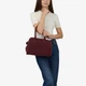Сумка женская замшевая тоут средняя Regina Notte Tote 3802 Винный - изображение 4