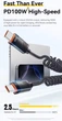 Кабель пружинный телескопический Essager 100W 5A TypeC-TypeC Быстрая зарядка Передача данных для смартфонов планшенов ноутбуков (длина 120 cм) - изображение 6