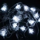 Гирлянда новогодняя «Снежинки» 3 м, 20 LED, холодный белый свет, на батарейках - изображение 4