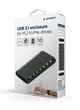 Зовнішня кишеня Gembird SSD M.2, USB 3.0, Black (EE2280-U3C-03) - зображення 3