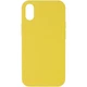 Чохол Silicone Case Full Protective (AA) NO LOGO для Apple iPhone X / XS (5.8") Жовтий / Yellow - 00000072439_11 - изображение 1