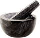 Ступка кухонна Homla Marble мармурова Чорна 12 см (5904183854199) - зображення 1