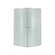 Lidz Latwa SC90x90.SAT.MID.FR Душевая кабина полукруглая, стекло Frost 4 мм + Lidz Душевой поддон KAPIELKA ST90x90x26, с панелью - изображение 3