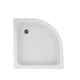 Lidz Latwa SC80x80.SAT.MID.GR Душевая кабина полукруглая, стекло тон. 4 мм + Lidz Душевой поддон KAPIELKA ST80x80x26, с панелью - изображение 9