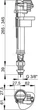 Впускной клапан Alcaplast A17-1/2" с нижним подводом - изображение 2