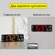Часы Deepfox DS-6629 LED цифровые электронные настенные/настольные Будильник Дата Температура 32х10,5см красный - изображение 5