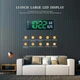 Часы Deepfox DS-6629 LED цифровые электронные настенные/настольные Будильник Дата Температура 32х10,5см зелёный - изображение 2