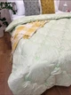 Одеяло полуторное стеганое зимнее из бамбукового волокна Leri Max 21531 145х210 см салатовое - изображение 2