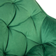 Krzesło do kuchni i salonu HOMLA 999172 FLOSSI 57 x 63 x 84 cm Welurowe Zielone (5902869999172) - obraz 5