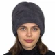 Женская норковая шапка Меховой Стиль Кубанка Камелия 54-60 Темный сизо-дымчатый (076/C) - изображение 2