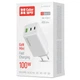 Зарядное устройство ColorWay C101B GaN Mini 100W PD PPS 2xUSB-C + USB-A white (CW-CHS061PD-WT) - изображение 6