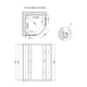 Душевая кабина Lidz Latwa SC90x90.SAT.HIGH.GR, стекло тонированнное 4 мм без поддона - изображение 2