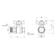 Кран кульовий "Американка" Thermo Alliance Base прямий 3/4" ВЗ SD221W20 - зображення 2
