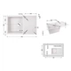 Кухонная мойка Lidz 790x495/230 WHI-01 (LIDZWHI01790495230) - изображение 2