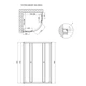 Душевая кабина Lidz Latwa SC80x80.SAT.LOW.GR, стекло тонированное 4 мм без поддона - изображение 2